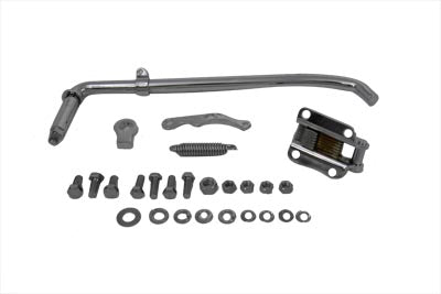 Conjunto de pata de cabra de réplica cromada para Harley-Davidson