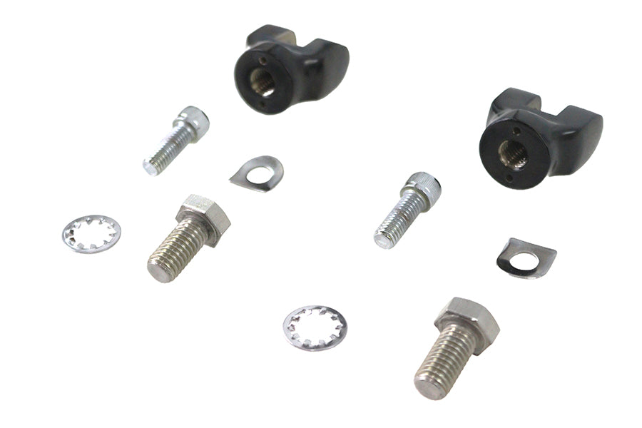 Juego de estriberas cortas negras para Harley-Davidson