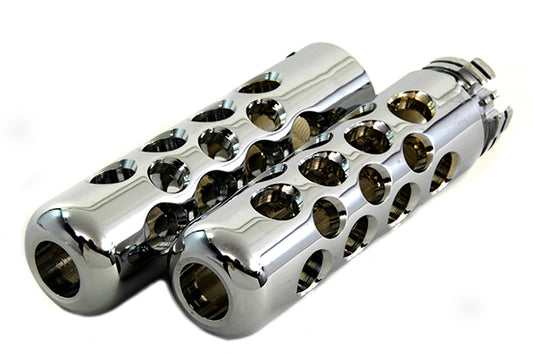 Billet Ventilated Holes Grip Set For Harley-Davidson