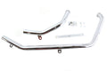 Upsweep exhaust header set chrome for Harley-Davidson Softail