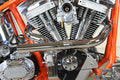 2:1 Siamese Exhaust Header Set Chrome For Harley-Davidson