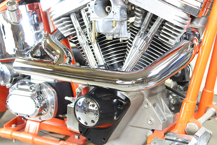 2:1 Siamese Exhaust Header Set Chrome For Harley-Davidson