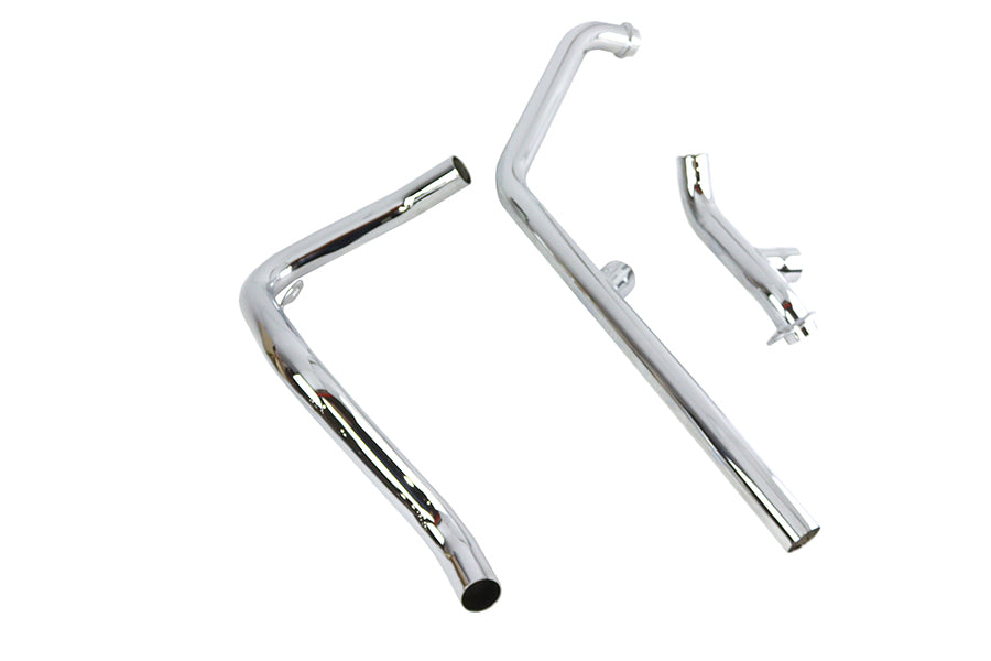 Dual Crossover Exhaust Header For Harley-Davidson Shovelhead FL 1970-1984