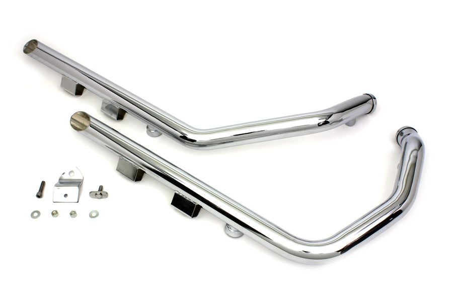 Exhaust Drag Pipe Set Slash Cut For Harley-Davidson Sportster 2004-2013