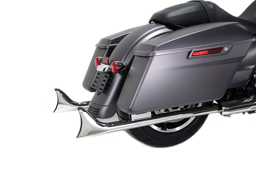 Kit de silenciador deslizante tipo cola de pez recto para Harley-Davidson Touring 1985-1994