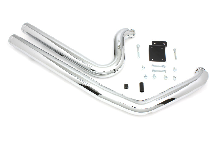 Long Shot Exhaust Drag Pipe Set For Harley-Davidson Softail 1984-2006