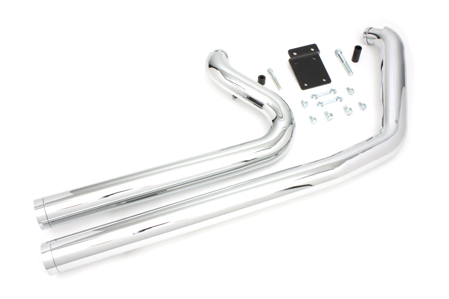 Long Shot Exhaust Drag Pipe Set For Harley-Davidson Softail 1984-2006