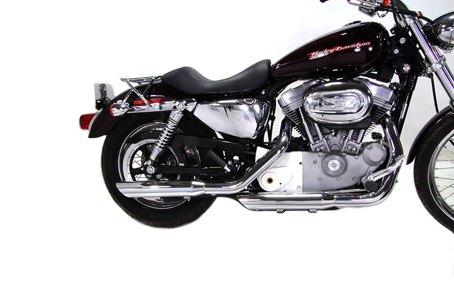 Slash Down Slip-On Mufflers Chrome For Harley-Davidson Sportster 2007-2013