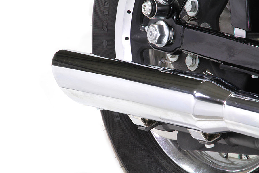 Slash Down Slip-On-Schalldämpfer, Chrom, für Harley-Davidson Sportster 2007–2013