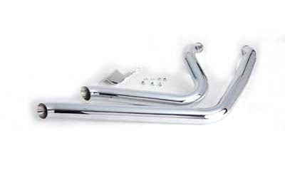 Auspuff Drag Pipe Set Side Sweep für Harley-Davidson Dyna 1995-2005