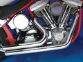 Drag Exhaust Pipe Set Short Shot For Harley-Davidson Softail 1984-2006