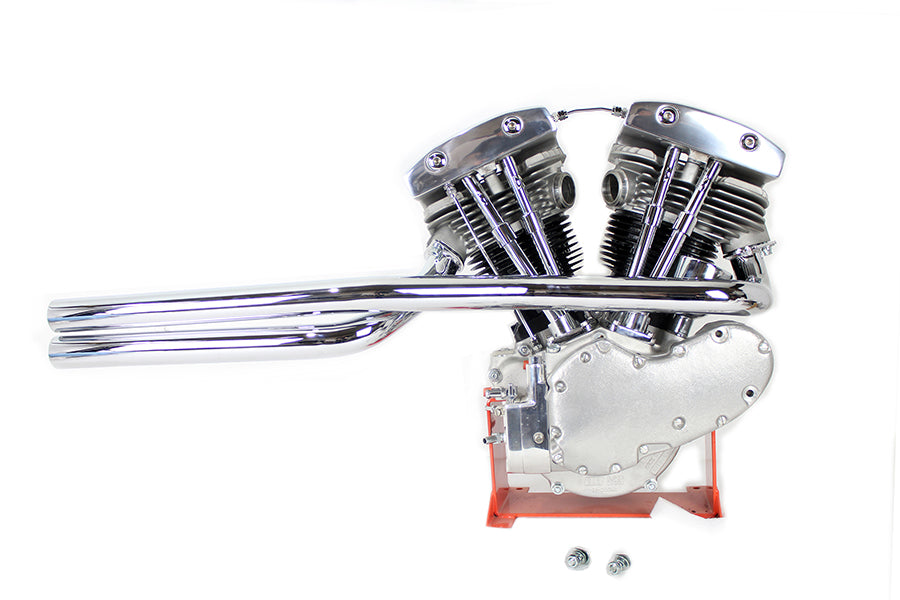 Juego de tubos rectos de escape de escopeta cromados para Harley-Davidson Shovelhead