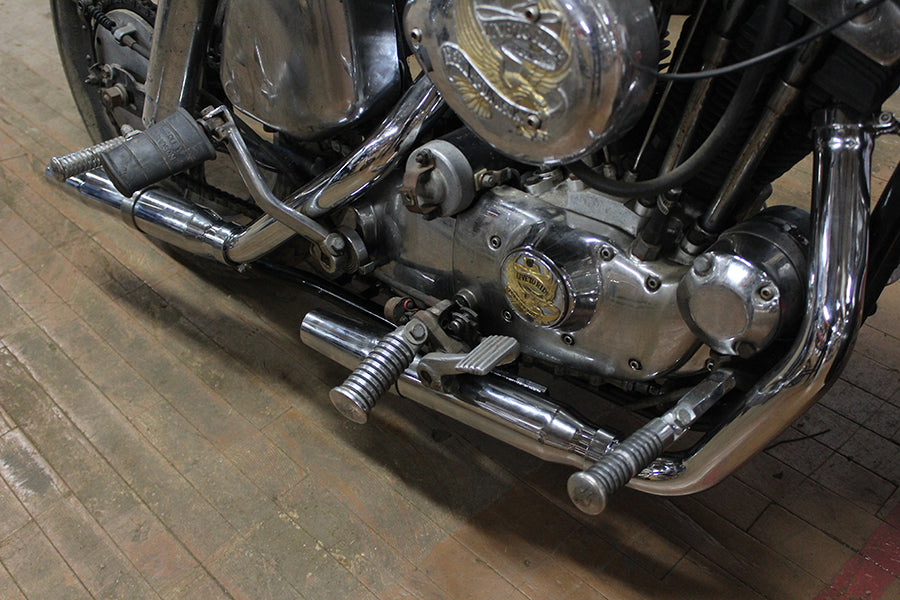 Exhaust System Chrome For Harley-Davidson Sportster Ironhead 1957-1978