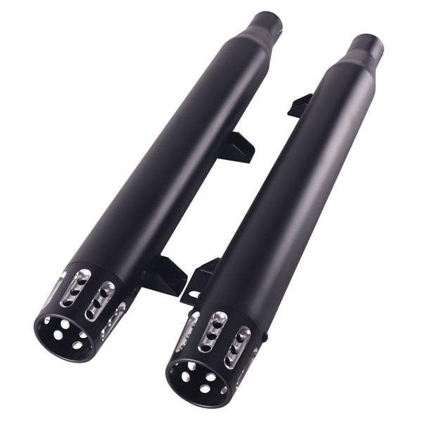 Performance slip on muffler exhaust set black for Indian Scout