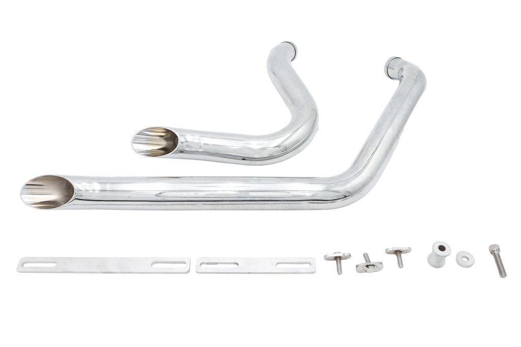 Stacked short goose drag pipes for Harley-Davidson Softail