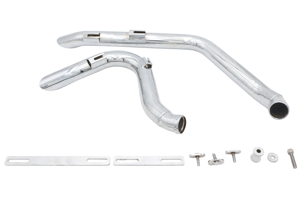 Stacked short goose drag pipes for Harley-Davidson Softail