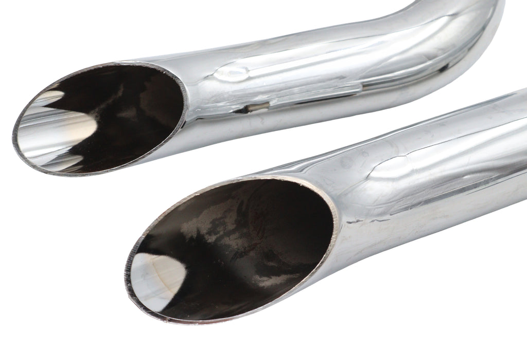 Stacked short goose drag pipes for Harley-Davidson Softail