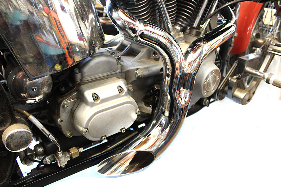 Lakester Ground Pounder Chrome Exhaust For Harley-Davidson Softail Twin Cam