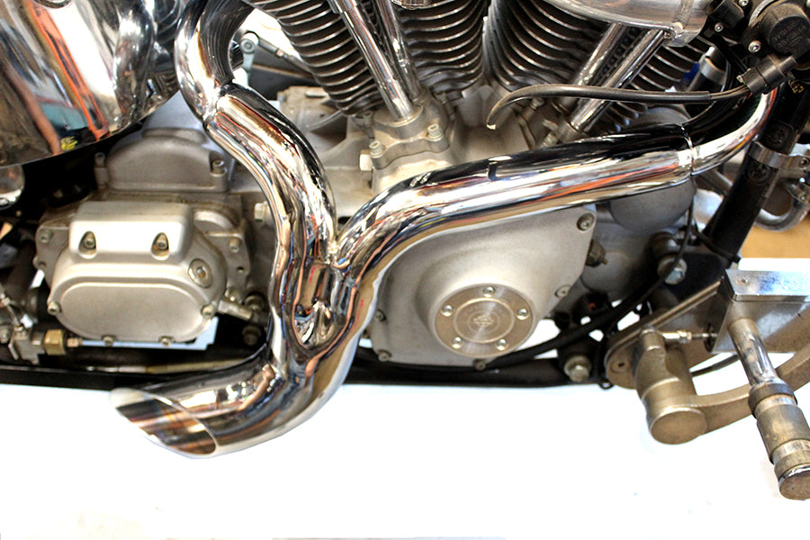 Lakester Ground Pounder Chrome Exhaust For Harley-Davidson Softail Twin Cam