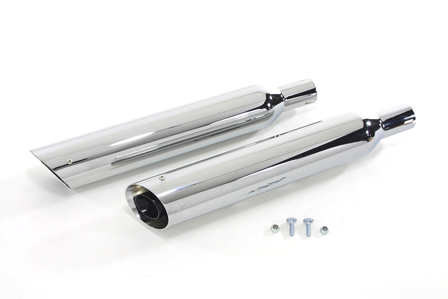 Side Slash Cut Slip-On Muffler Set For Harley-Davidson Softail 2000-2009