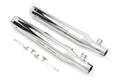 Chrome 3" Slip On Muffler Set For Harley-Davidson Softail 2007-2017