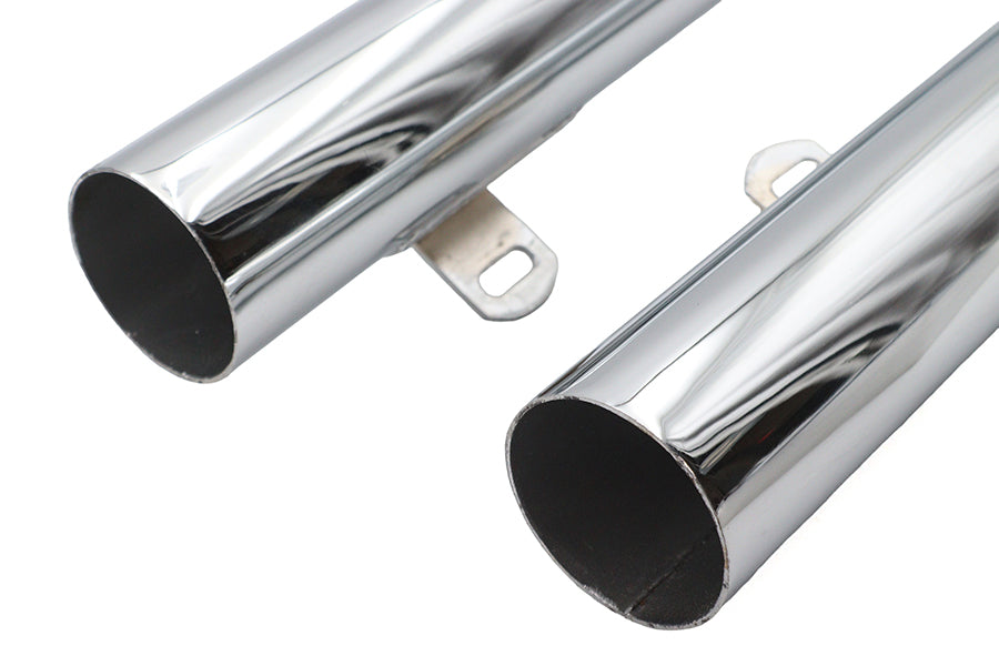Big Growl exhaust drag pipe set snub nose chrome for Harley-Davidson
