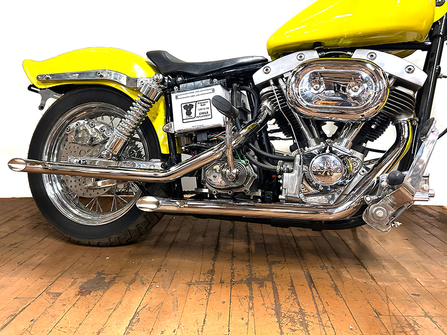 Goose Drag Pipe Exhaust For Harley-Davidson Shovelhead 1970-1984