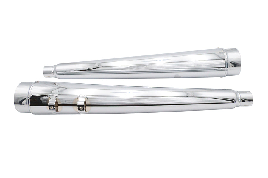 Ultima 4" megaphone muffler set chrome for Harley-Davidson Touring