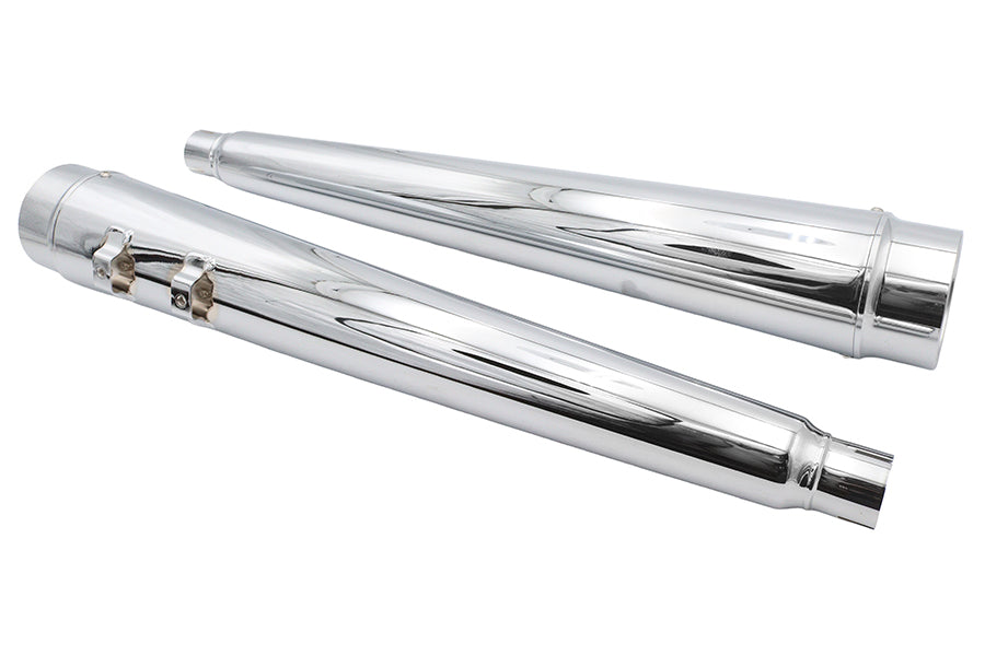 Ultima 4" megaphone muffler set chrome for Harley-Davidson Touring