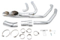 Afterburner exhaust system chrome for Harley-Davidson Touring 1985-2006