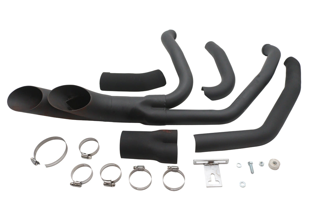 Afterburner exhaust system black for Harley-Davidson Touring 1985-2006