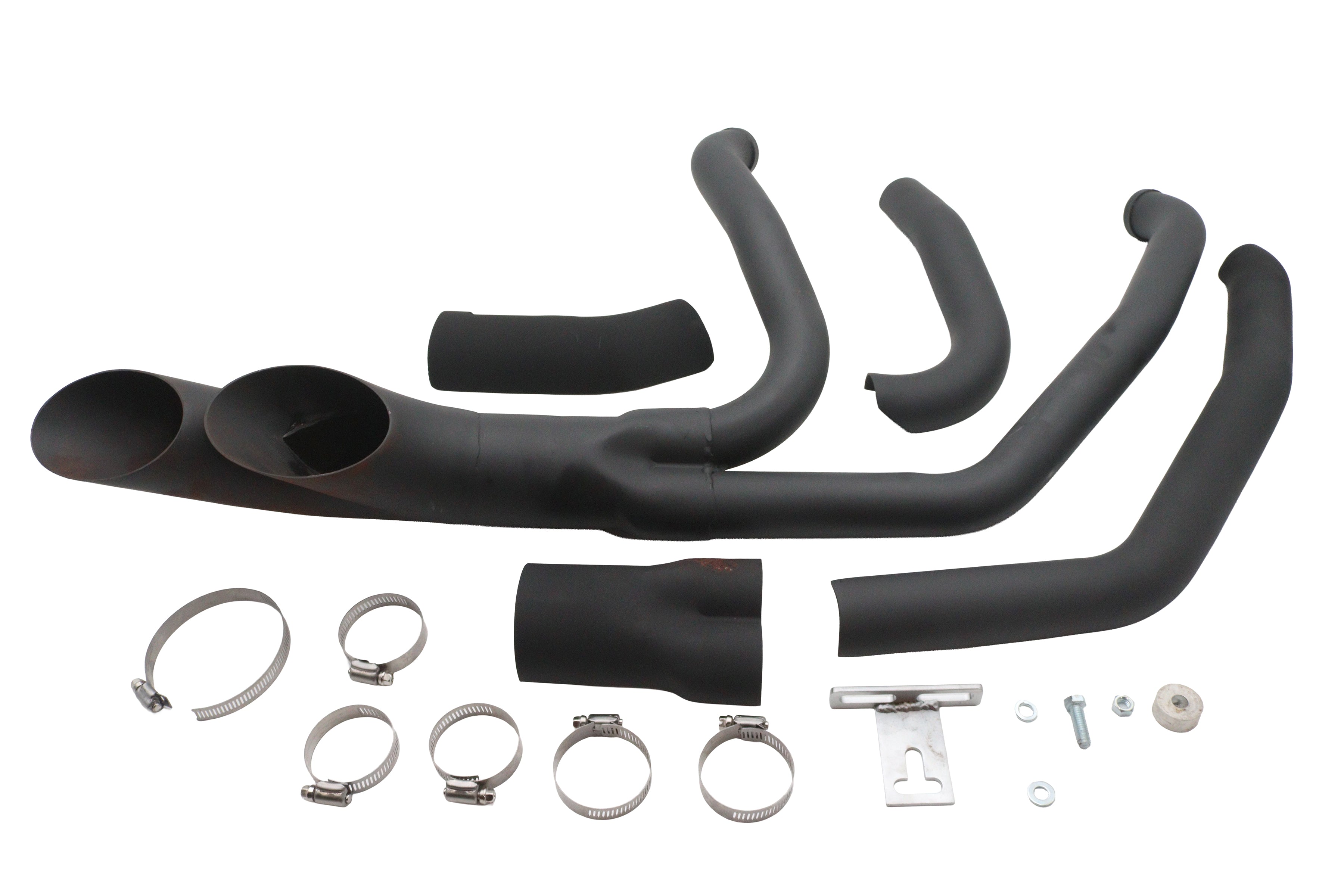Afterburner exhaust system black for Harley-Davidson Touring 1985-2006