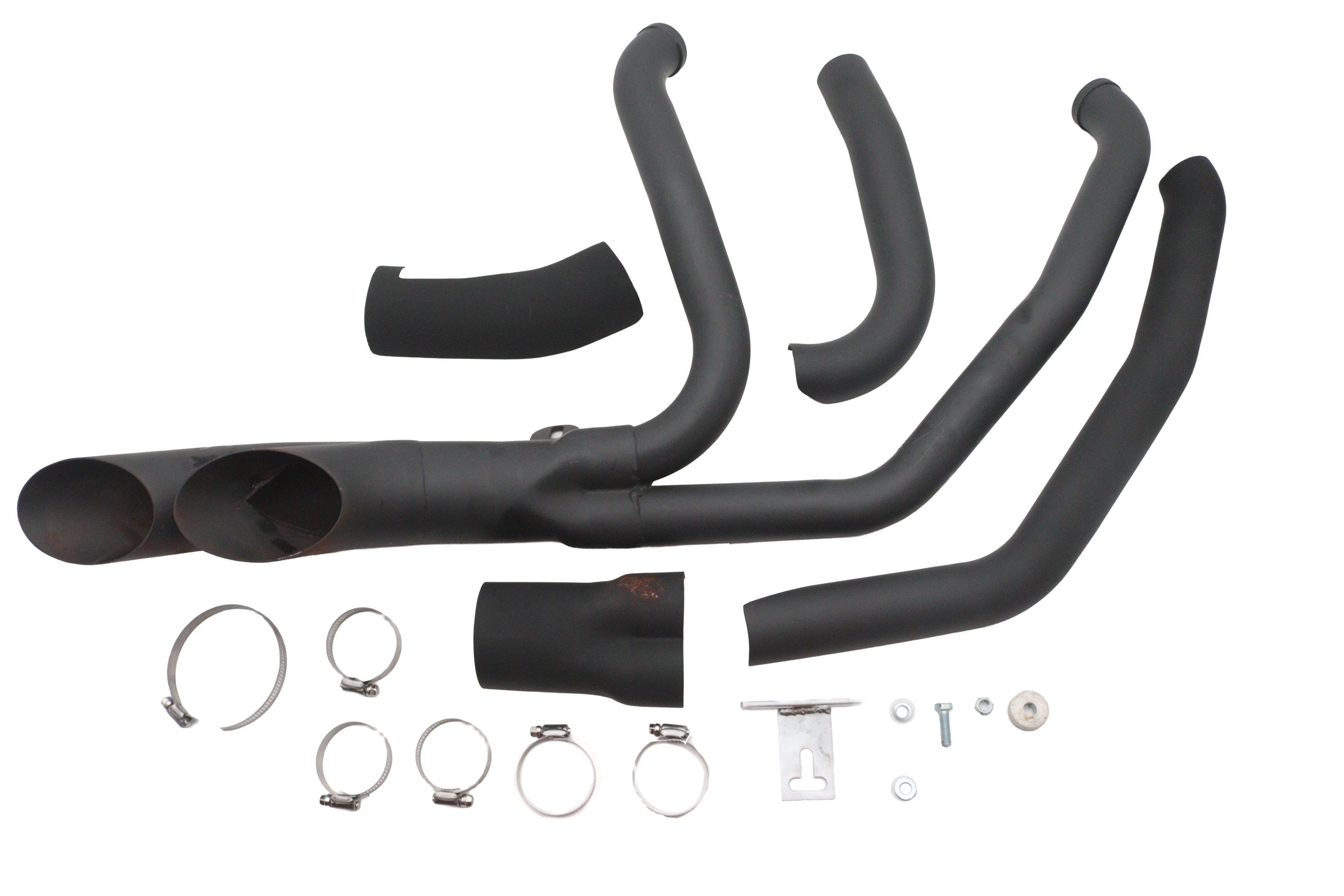 Afterburner exhaust system black for Harley-Davidson Touring 1985-2006