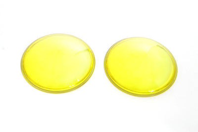 Amber Glass Spotlamp Lens Set For Harley-Davidson 1938-1957
