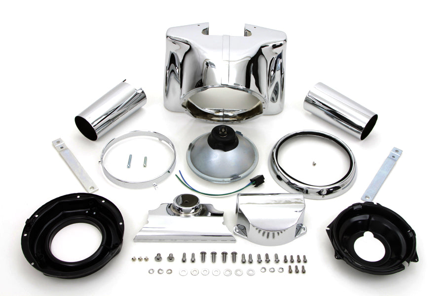 Chrom-Scheinwerferverkleidungs-Kit für Harley-Davidson