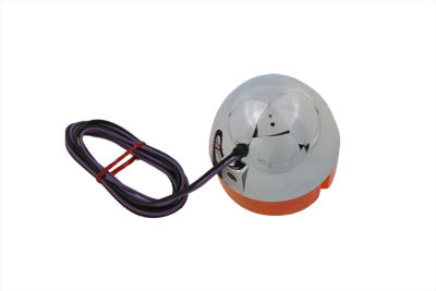 Conjunto de señal de giro trasera cromada derecha o izquierda para Harley-Davidson 1994-2001