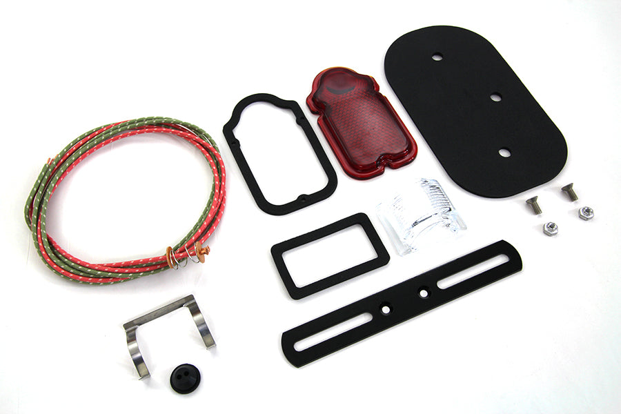 Tombstone tail lamp lens & parts service kit for Harley-Davidson 1950-1954