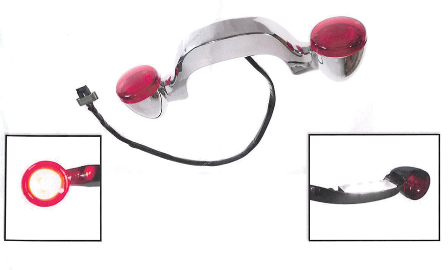 Rear Turn Signal Bar and License Plate Relocation For Harley-Davidson