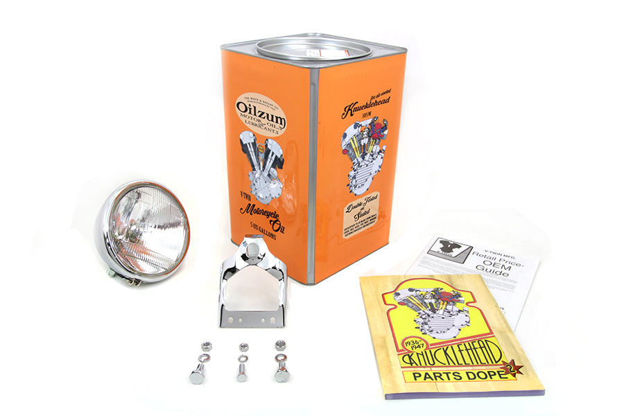 Headlamp assembly chrome for Harley-Davidson Flathead 1936-1957