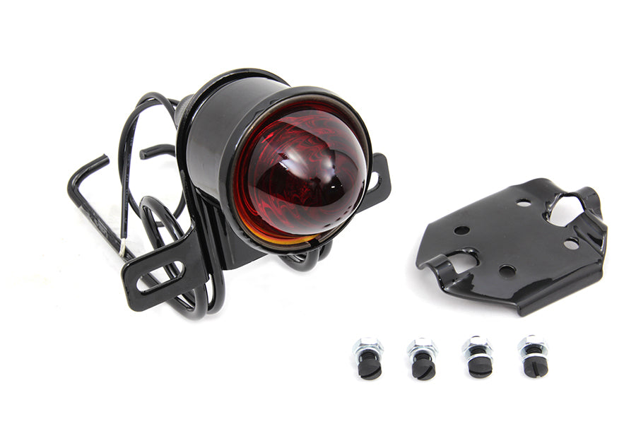 Replica 6 Volt Tail Lamp Assembly Black For Harley-Davidson JD 1924-1927