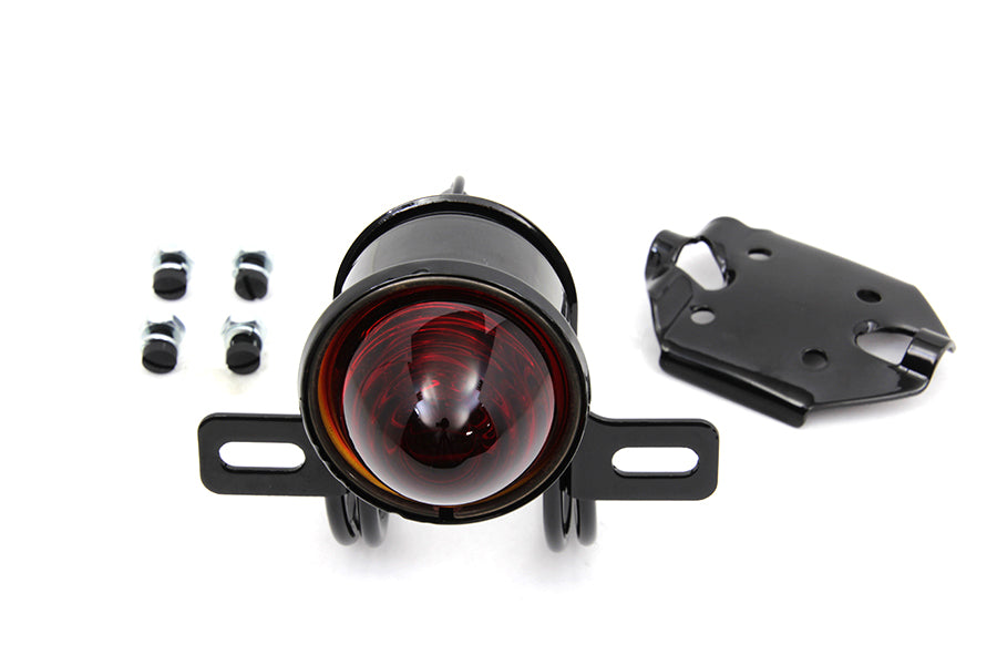 Réplica de conjunto de luz trasera de 6 voltios en color negro para Harley-Davidson JD 1924-1927