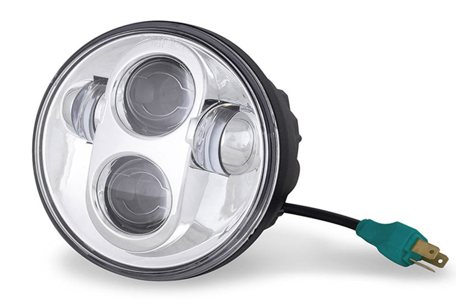 Cyron Urban 5-3/4" LED headlamp unit chrome for Harley-Davidson