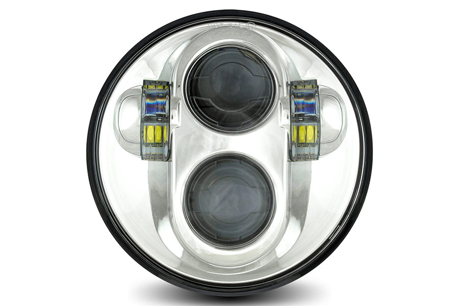 Cyron Urban 5-3/4" LED headlamp unit chrome for Harley-Davidson