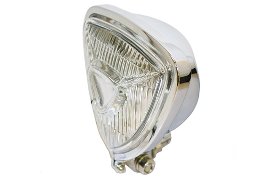 12 Volt Chopper Triangular Spot Lamp Chrome For Harley-Davidson