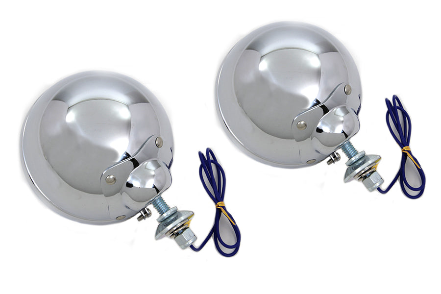 H-3 Blue Lens Spotlamp Set For Harley-Davidson