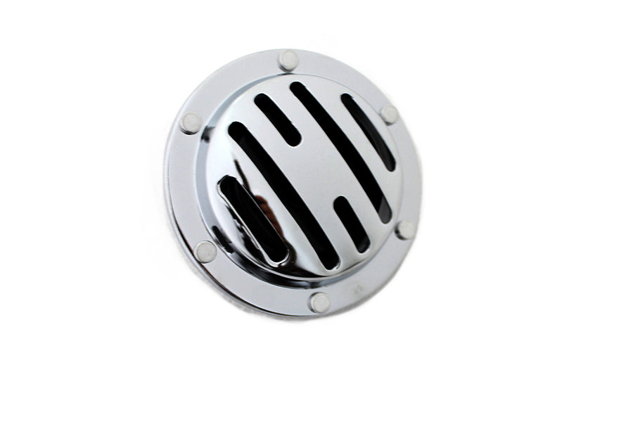 Slotted Style 12 Volt Horn Chrome For Harley-Davidson