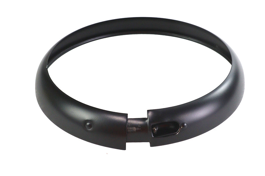 7" Headlamp Black Outer Rim For Harley-Davidson Panhead