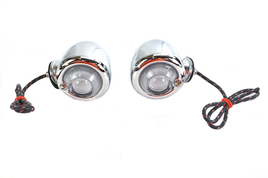 Replica Guide DH-49 Bullet Marker Lamp Set For Harley-Davidson