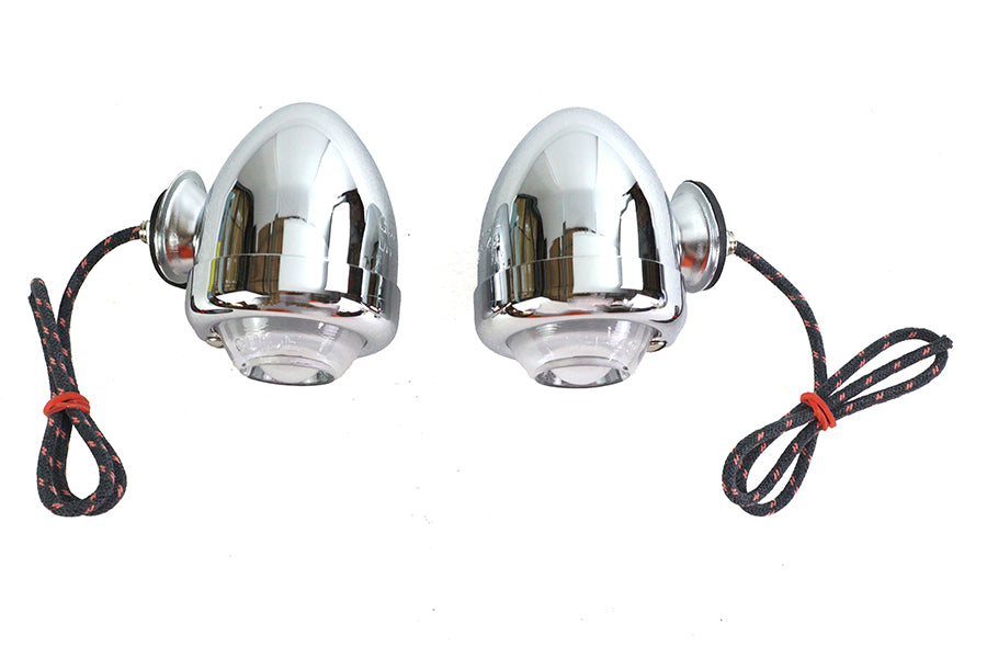 Replica Guide DH-49 Bullet Marker Lamp Set For Harley-Davidson