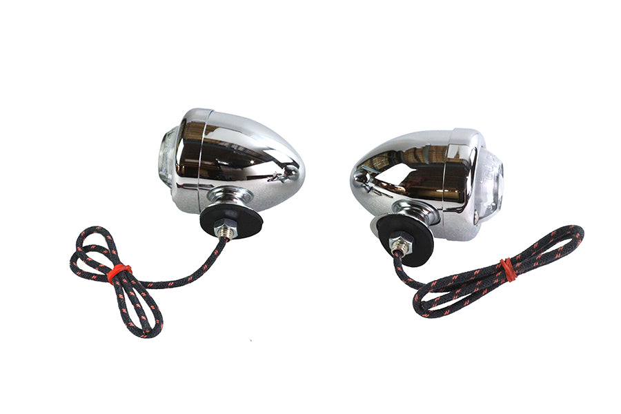 Replica Guide DH-49 Bullet Marker Lamp Set For Harley-Davidson